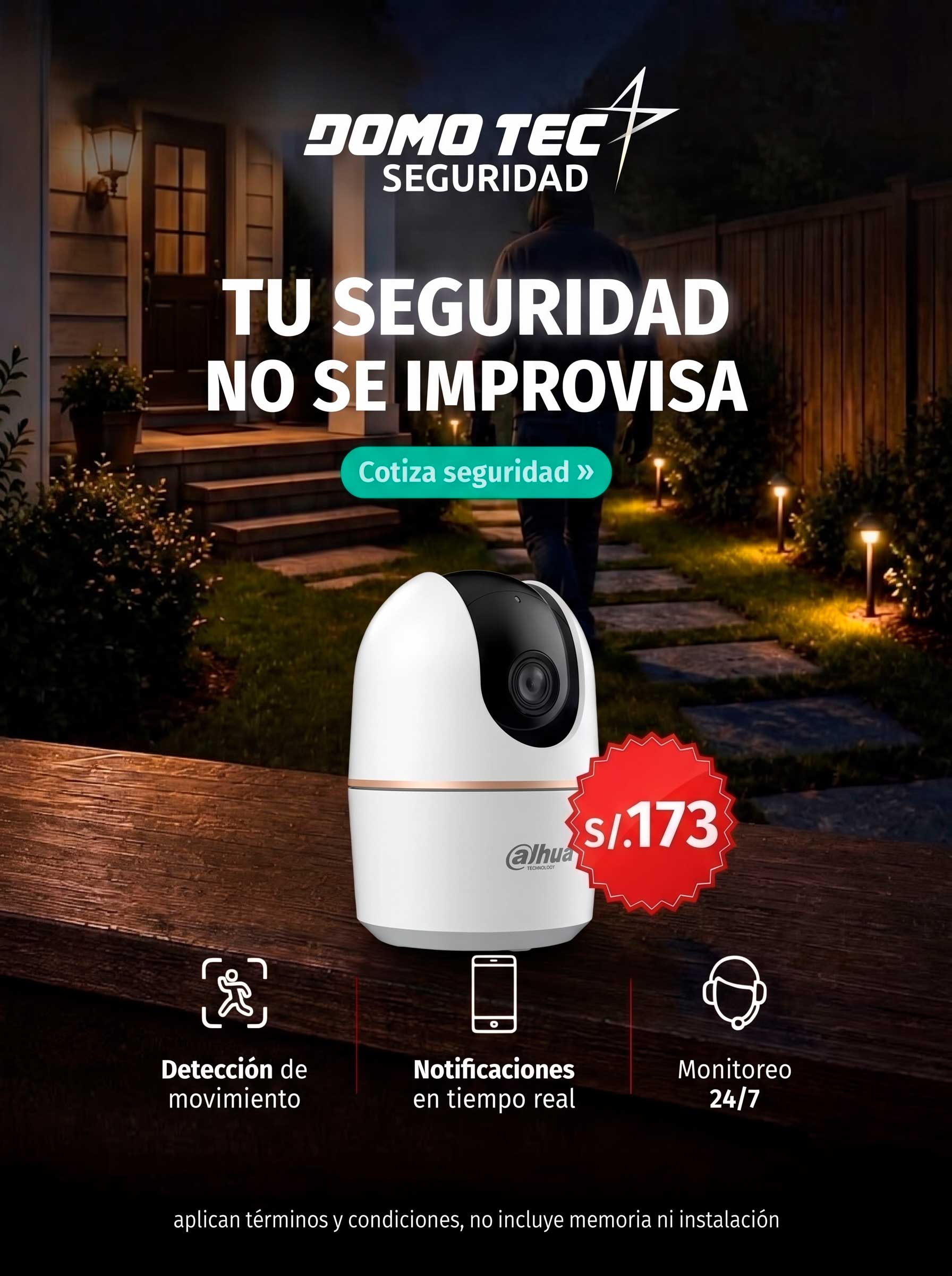 Cámara WiFi Dahua Domo Tec, S/173